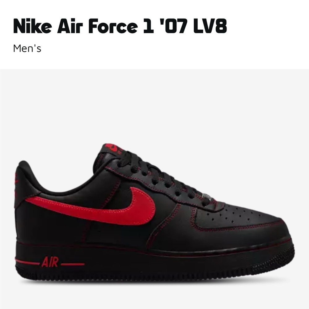 Nike Black and Red Athletic Shoes